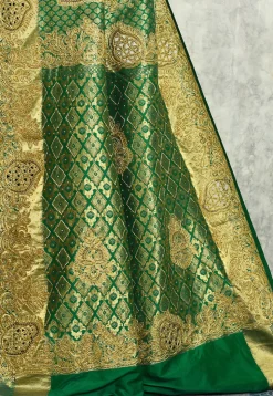 Kanchipuram Silk Saree in Green