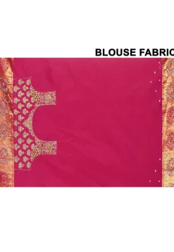 Kanchipuram Silk Saree in Dark Pink