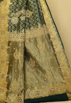 Kanchipuram Silk Saree in Dark Green