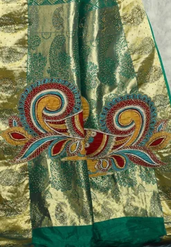 Kanchipuram Silk Saree in Green