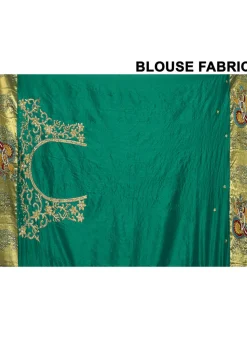 Kanchipuram Silk Saree in Green