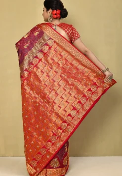 Kanchipuram Silk Saree in Wine