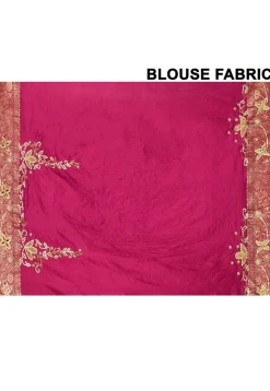 Kanchipuram Silk Saree in Dark Magenta