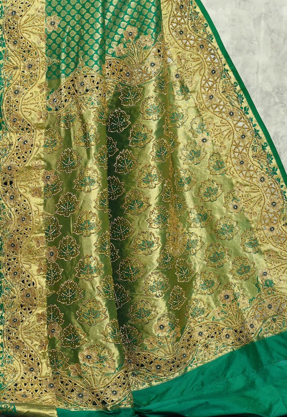 Kanchipuram Silk Saree in Green