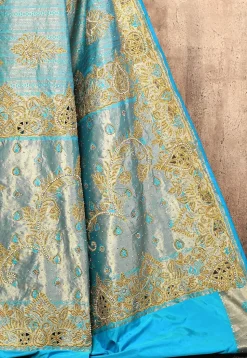 Kanchipuram Silk Saree in Light Blue