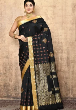 Kanchipuram Silk Saree in Black