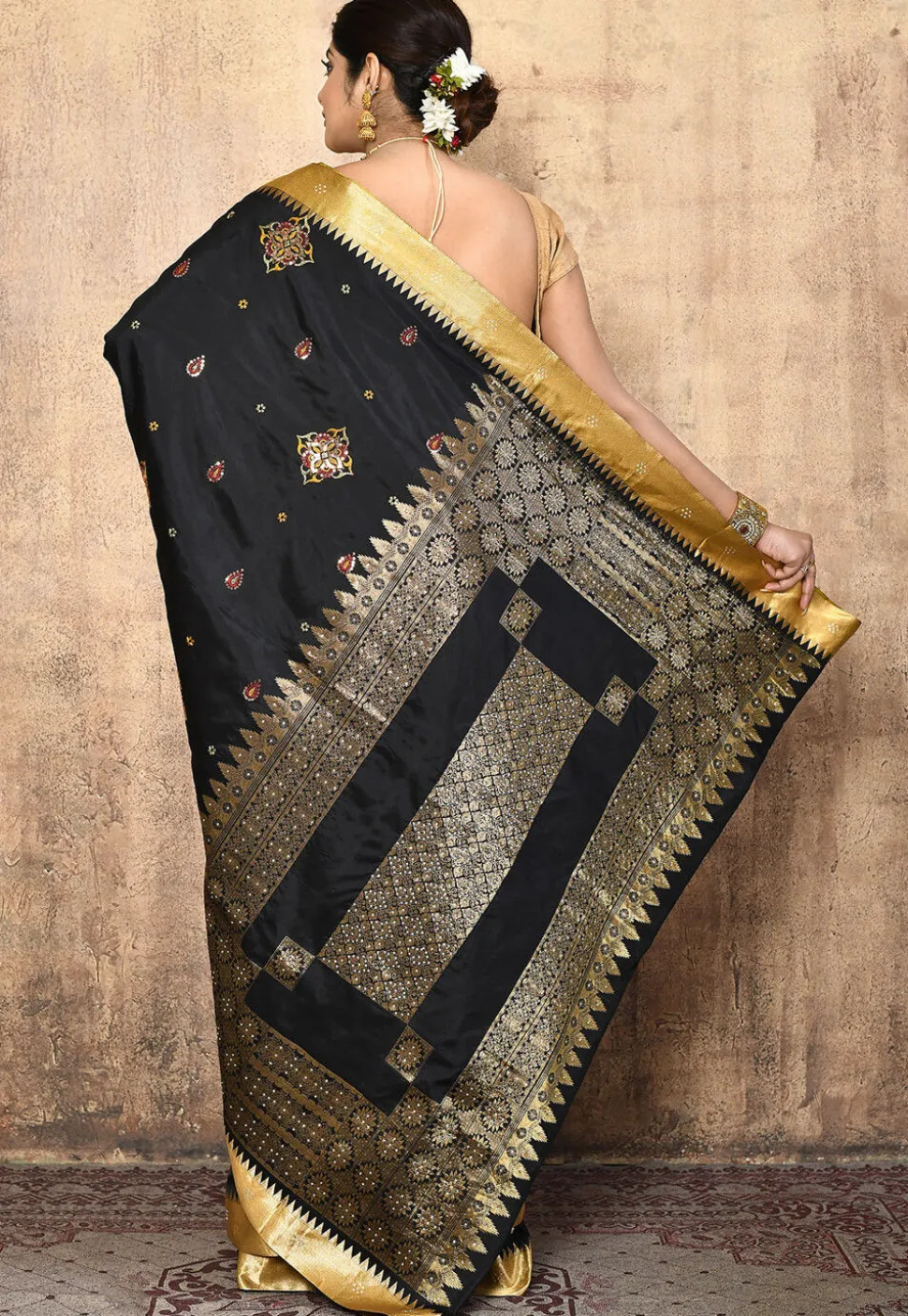 Kanchipuram Silk Saree in Black