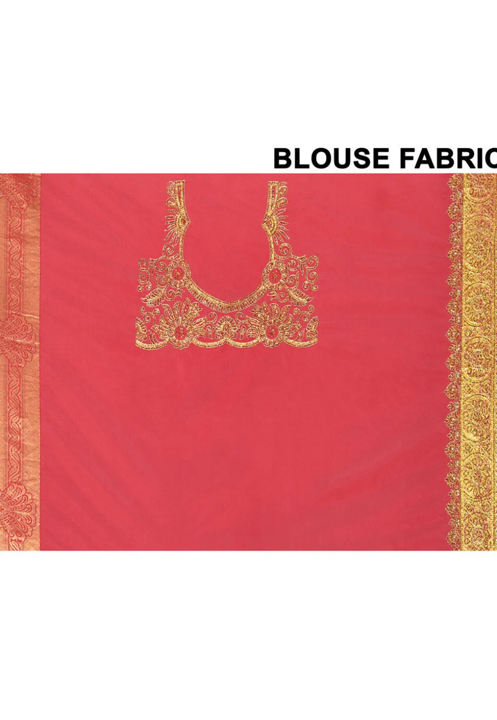 Kanchipuram Silk Saree in Coral Pink