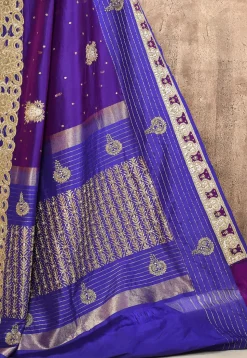Kanchipuram Silk Saree in Purple