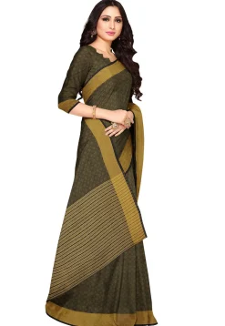 Kanchipuram Silk Saree in Dark Grey