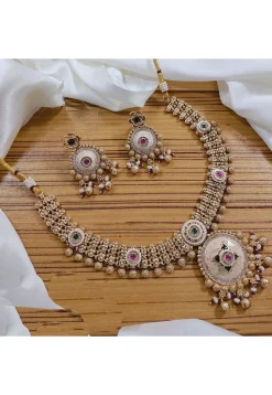 Kemp Stone Studded Necklace Set