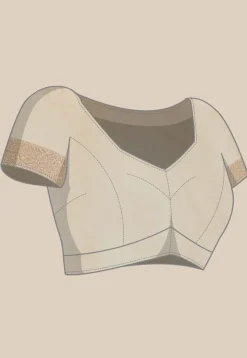 Kerela Kasavu Silk Saree in Cream