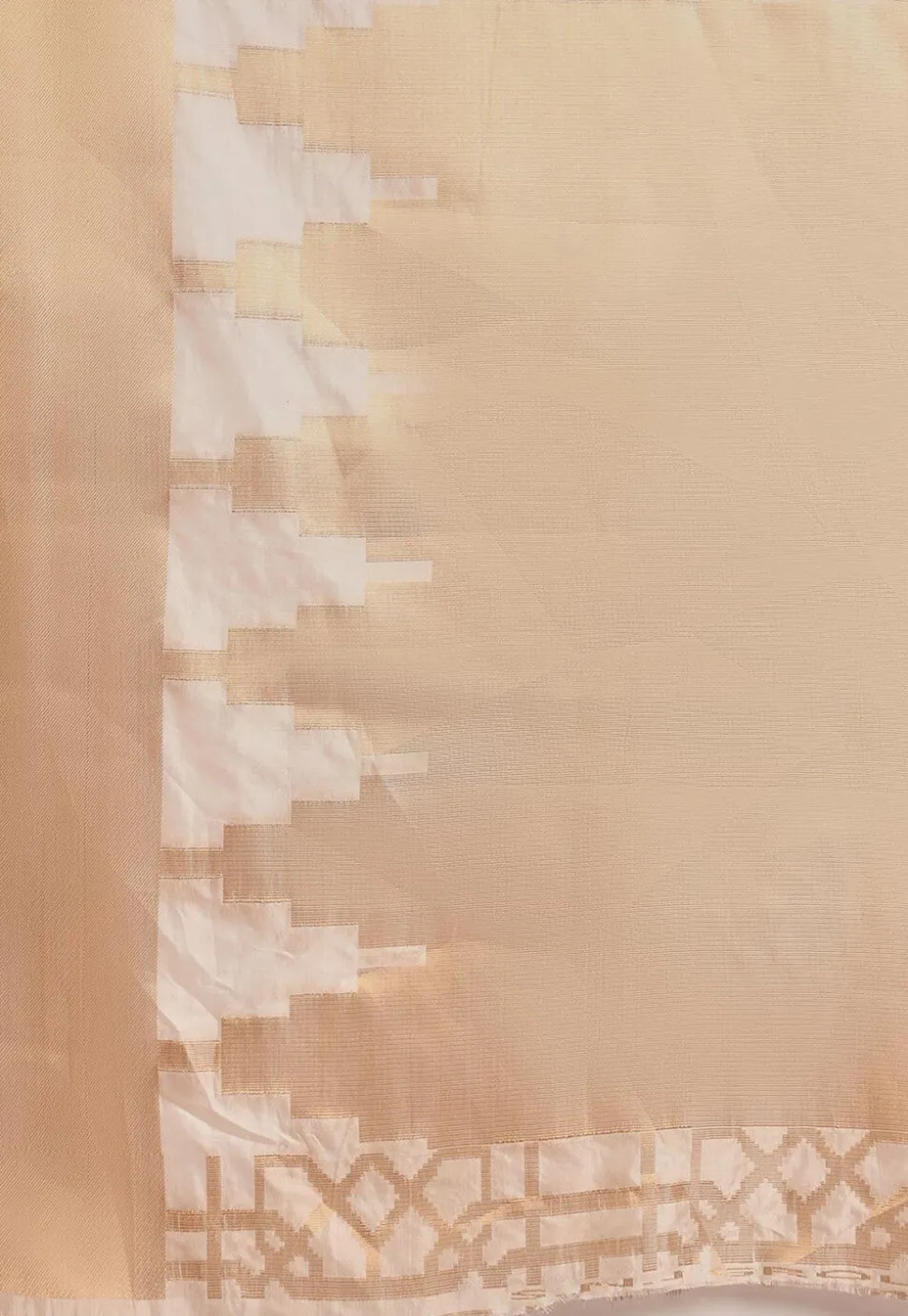 Kerela Kasavu Silk Saree in Cream