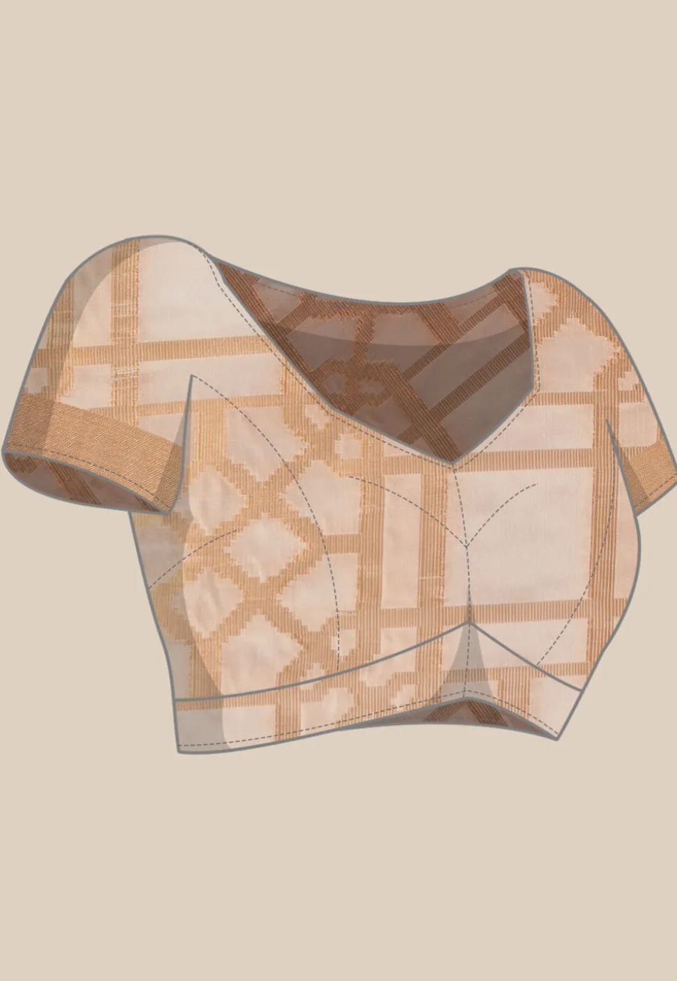 Kerela Kasavu Silk Saree in Cream