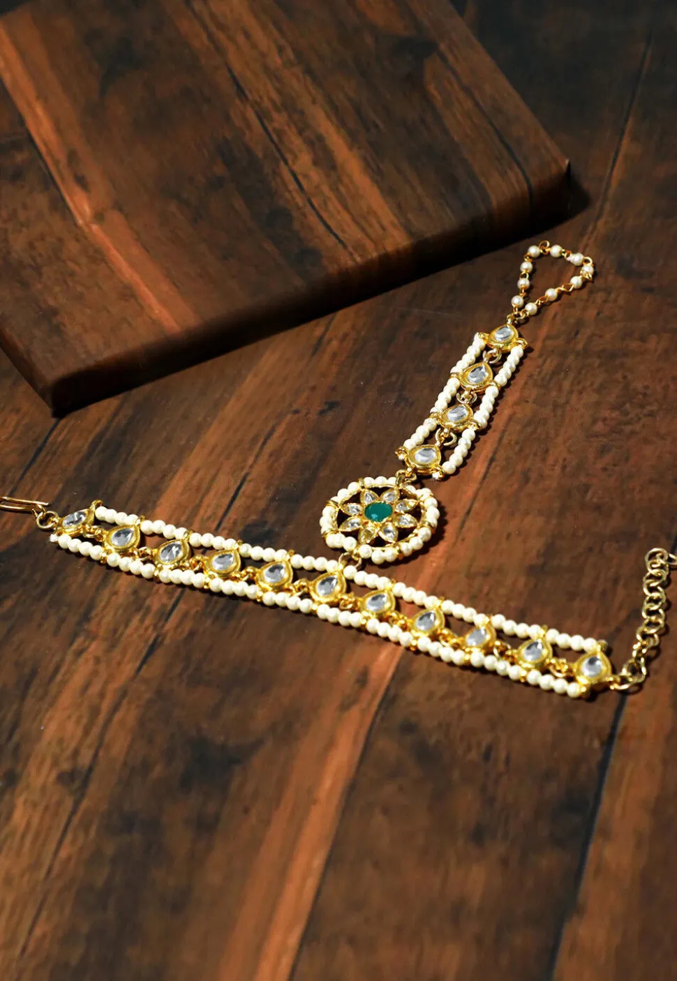 Kundan Adjustable Haath Phool