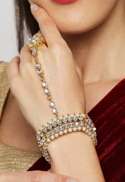 Kundan Adjustable Haath Phool