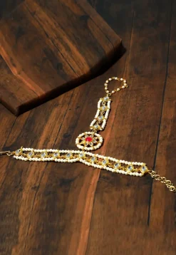Kundan Adjustable Haath Phool