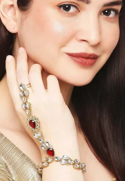 Kundan Adjustable Haath Phool