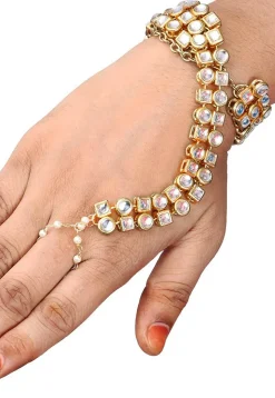 Kundan Adjustable Haath Phool