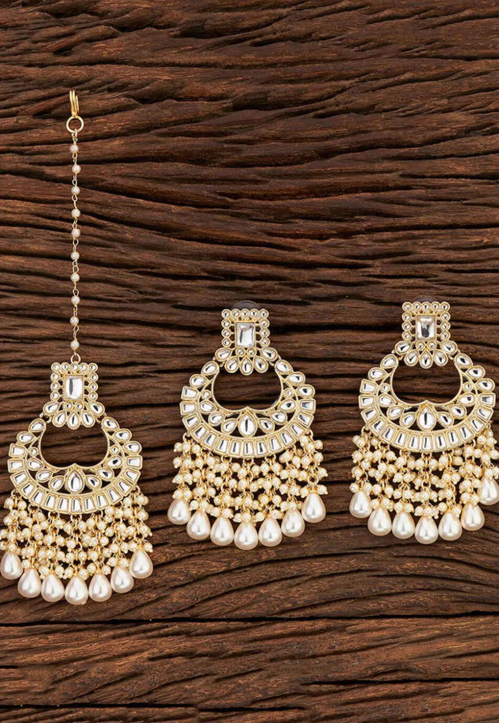 Kundan Chandbali Earrings