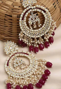 Kundan Chandbali Earrings