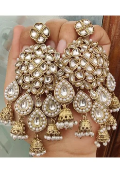Kundan Chandbali Earrings