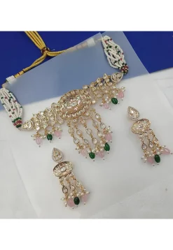 Kundan Choker Necklace Set