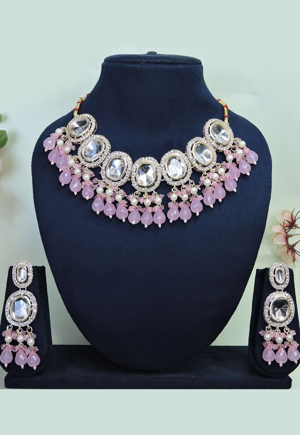 Kundan Choker Necklace Set