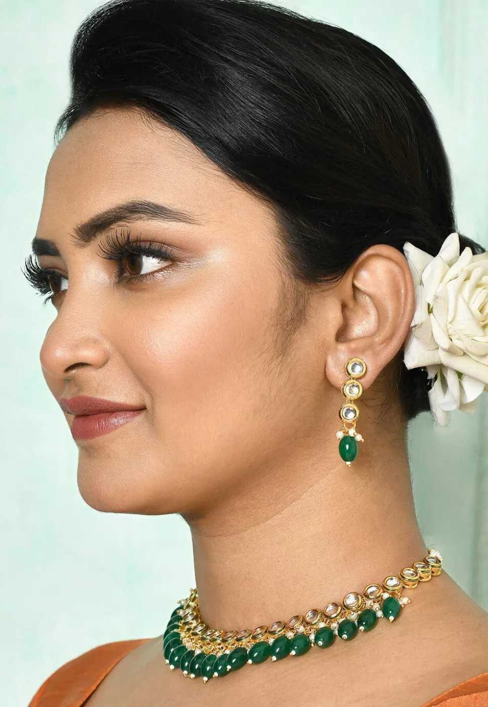 Kundan Choker Necklace Set