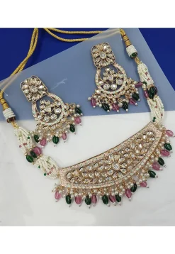 Kundan Choker Necklace Set