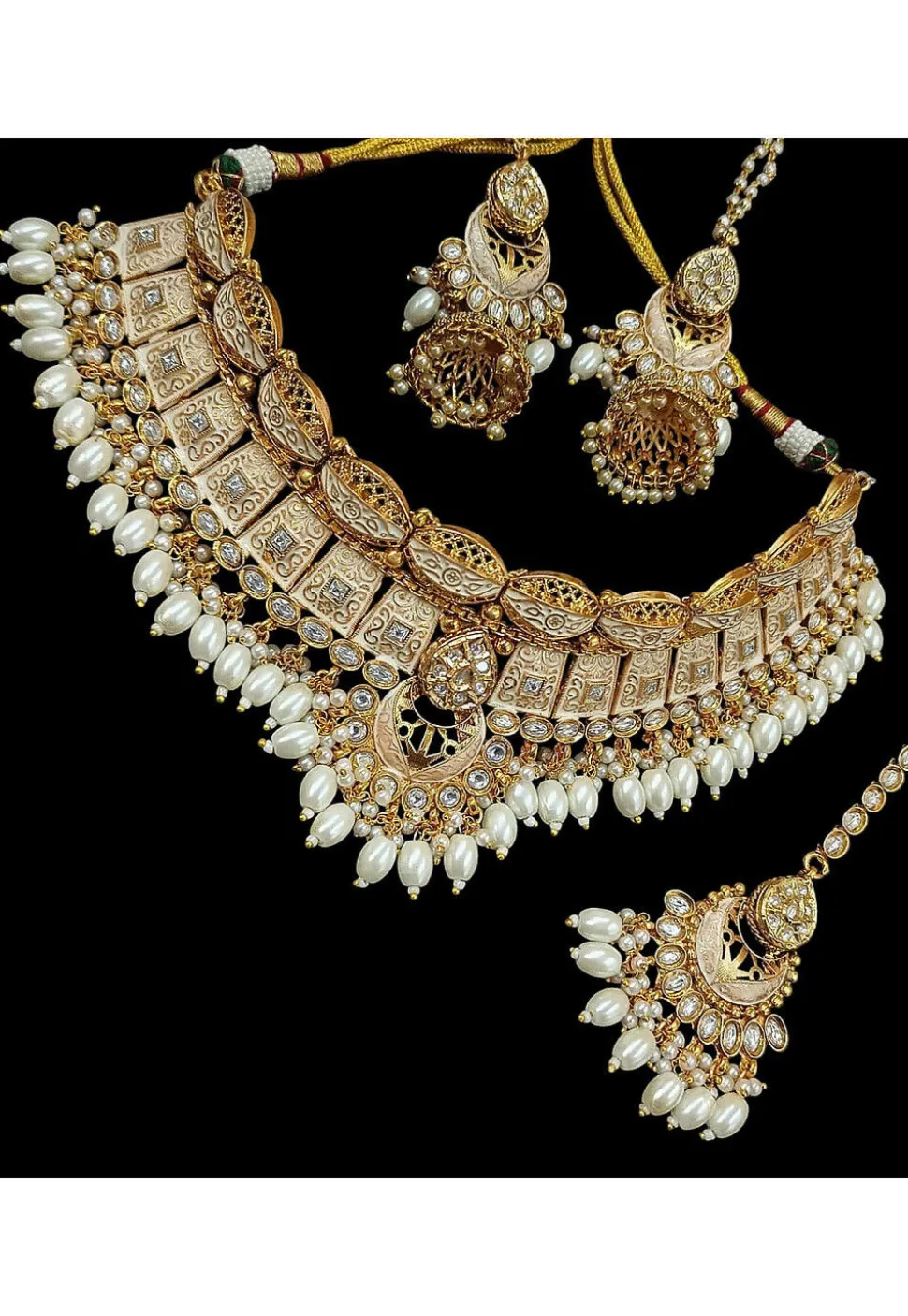 Kundan Choker Necklace Set