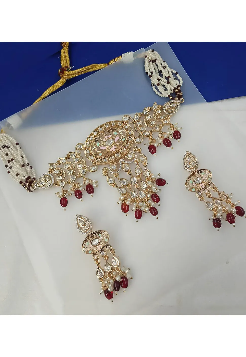 Kundan Choker Necklace Set