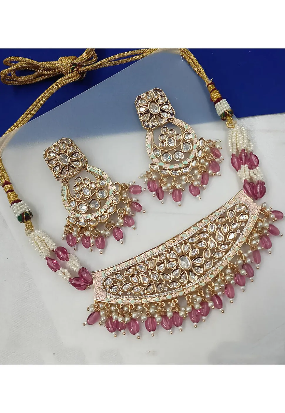 Kundan Choker Necklace Set