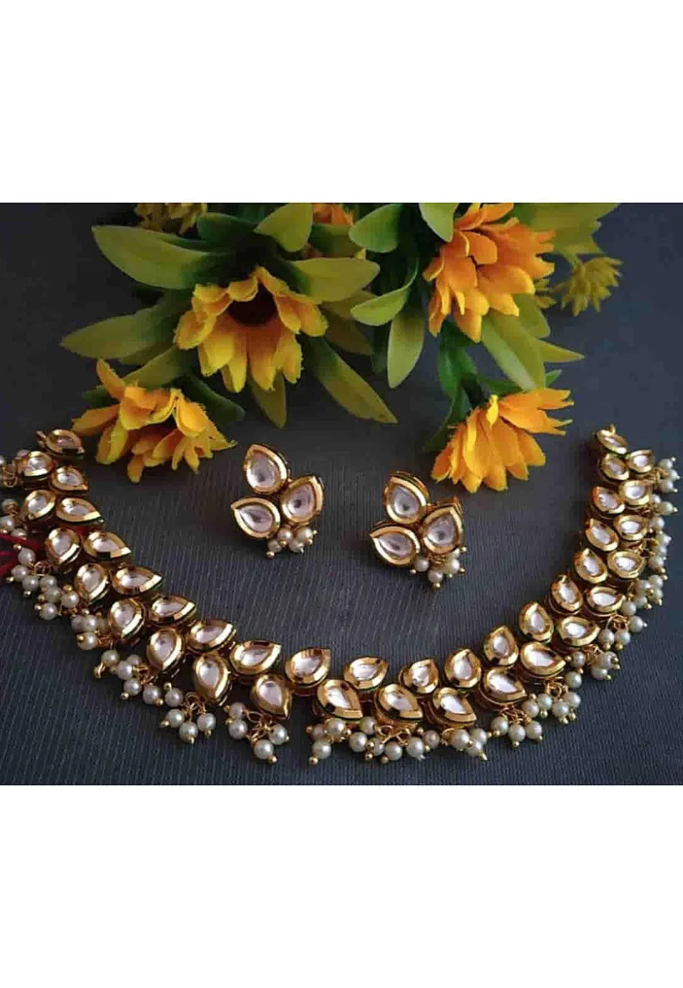Kundan Choker Necklace Set