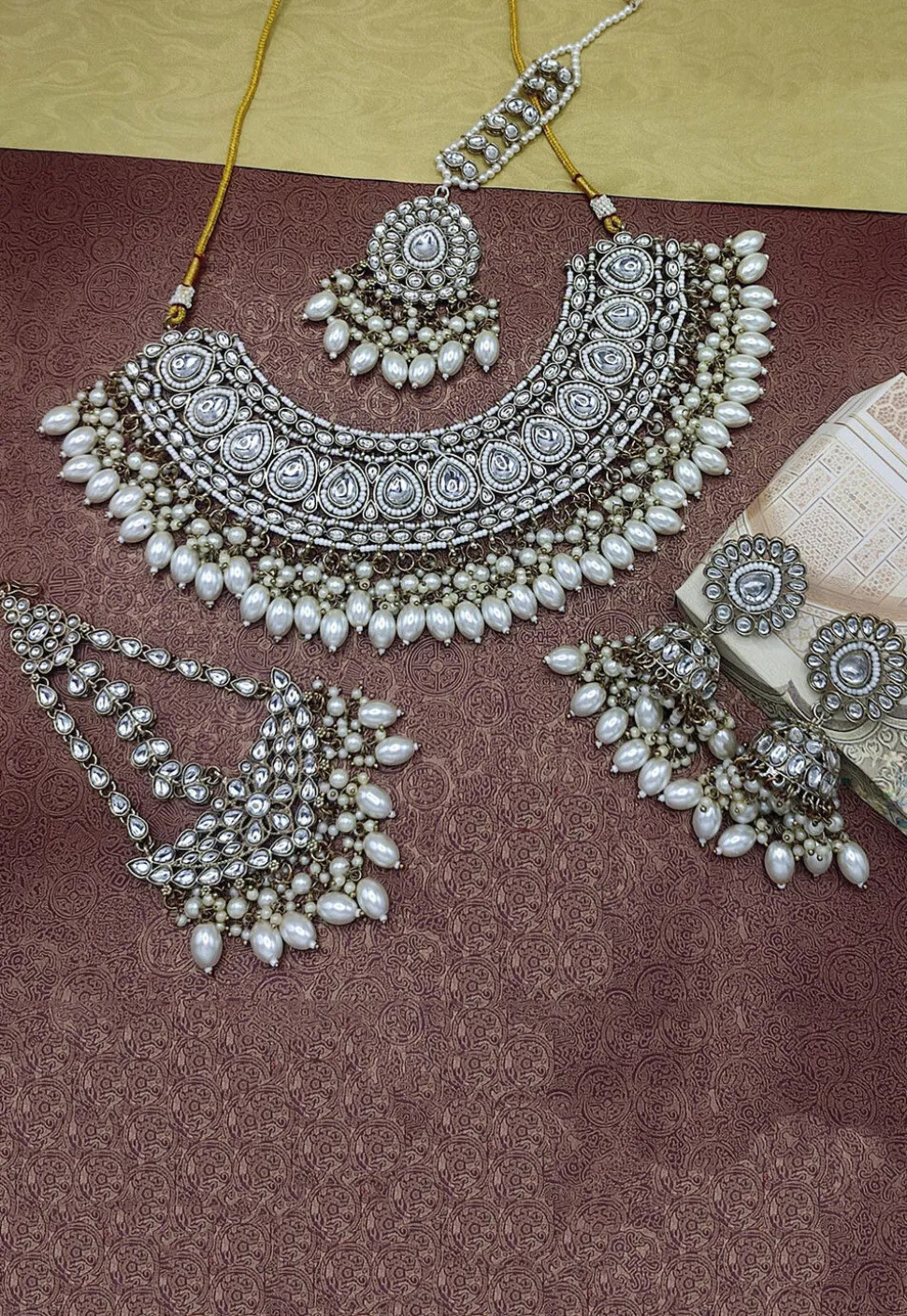 Kundan Choker Necklace Set