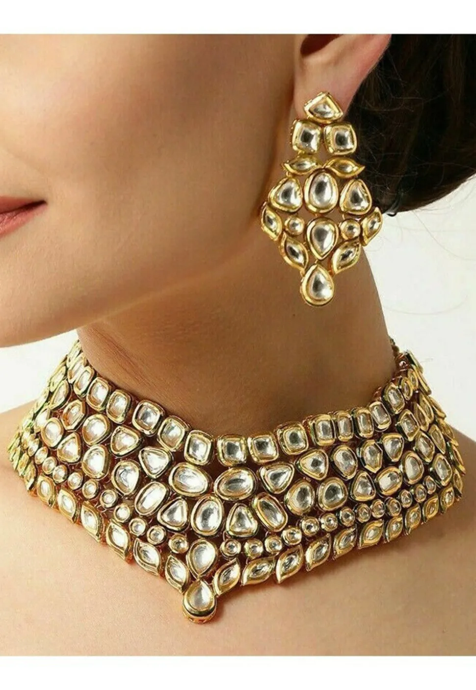 Kundan Choker Necklace Set