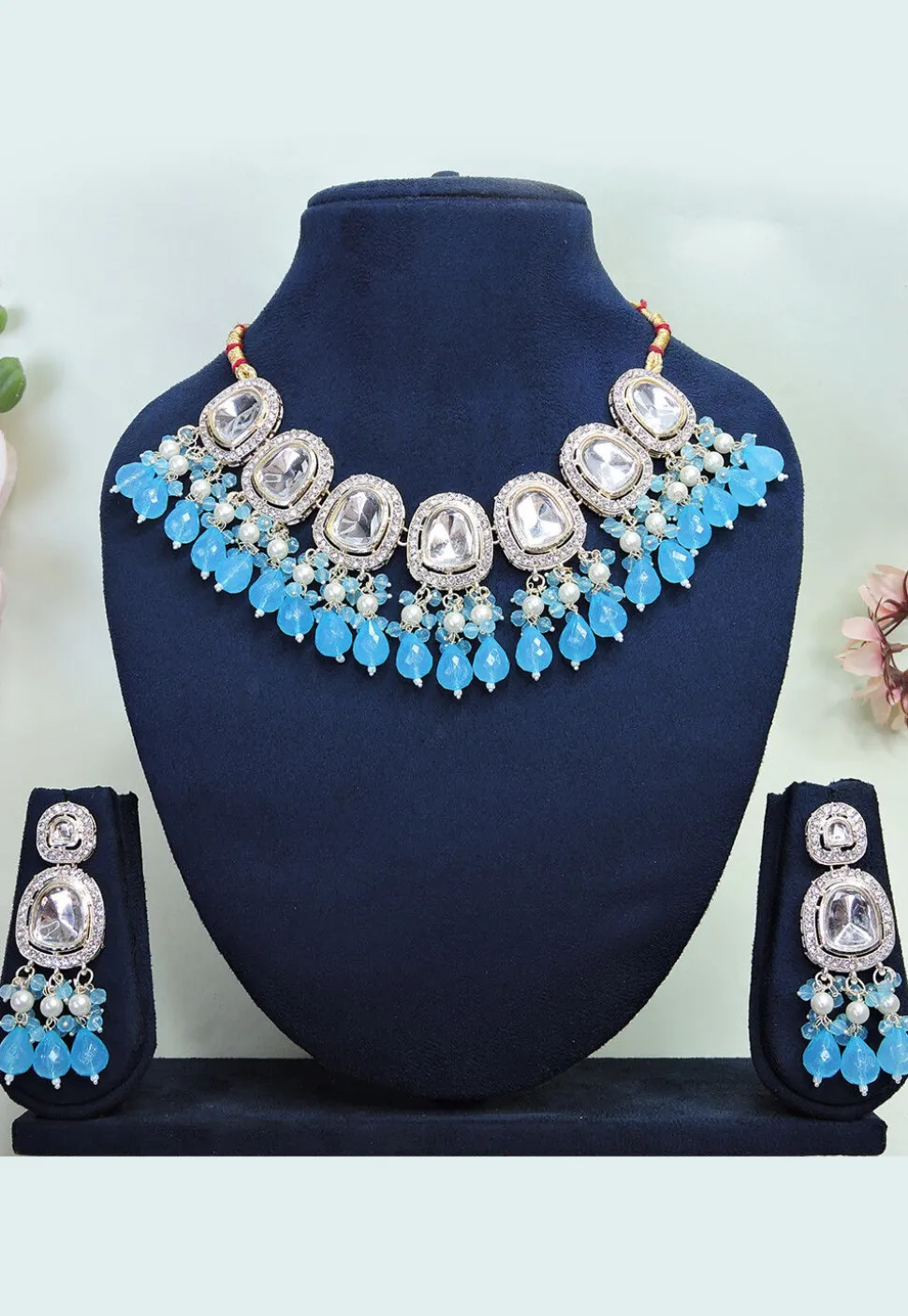 Kundan Choker Necklace Set
