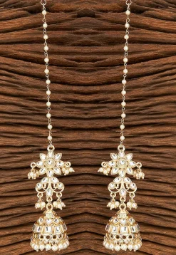 Kundan Jhumka Style Earrings