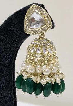 Kundan Jhumka Style Earrings