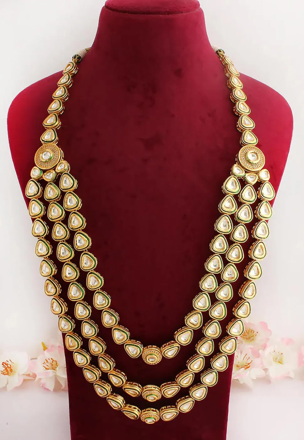 Kundan Long Layered Necklace