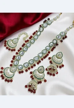 Kundan Long Necklace Set
