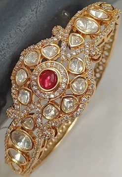 Kundan Openable Bracelet