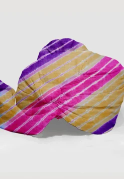 Leheriya Chiffon Unisex Turban in Multicolor