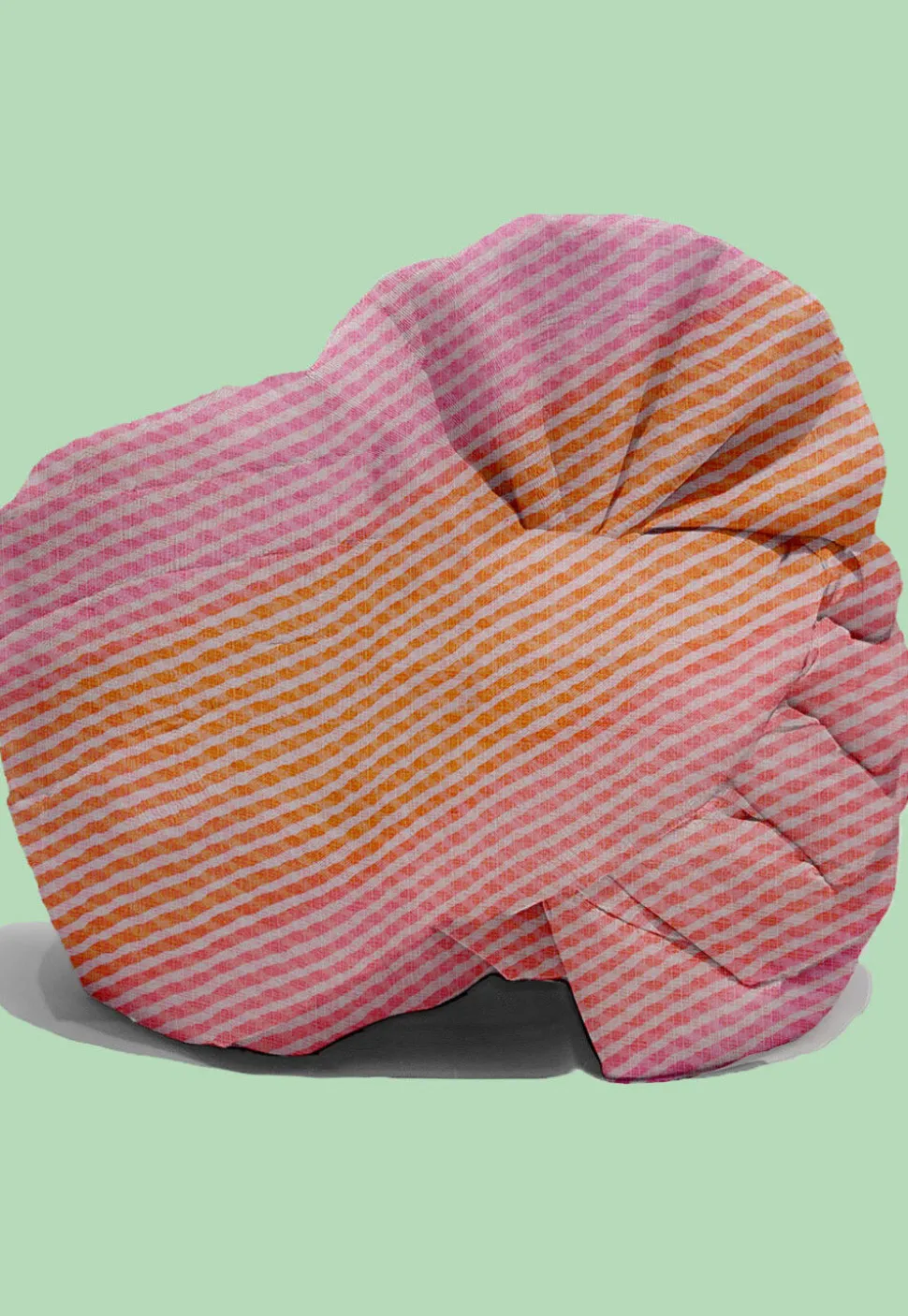 Leheriya Kota Silk Kids Turban in Shaded Orange and Pink