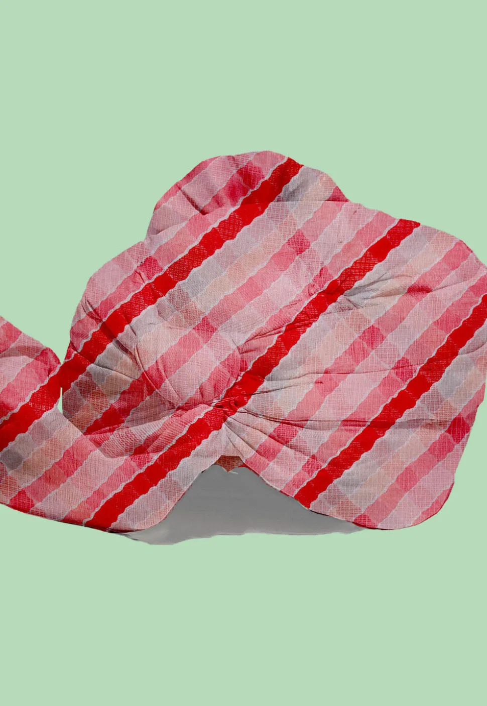 Leheriya Kota Silk Kids Turban in Shaded Red