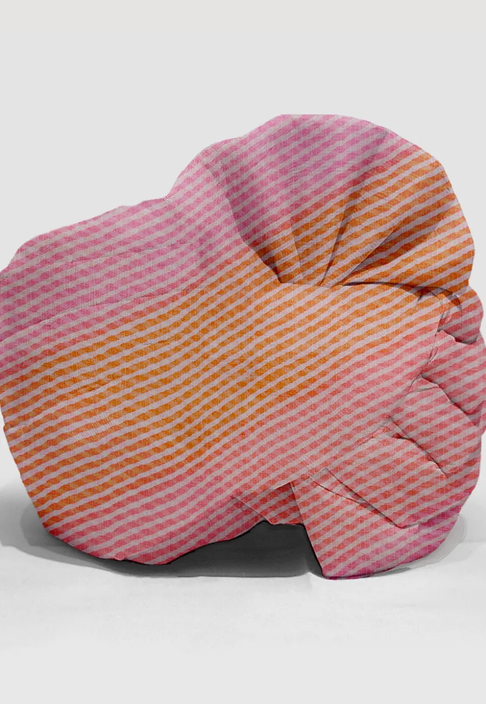Leheriya Kota Silk Unisex Turban in Shaded Orange and Pink