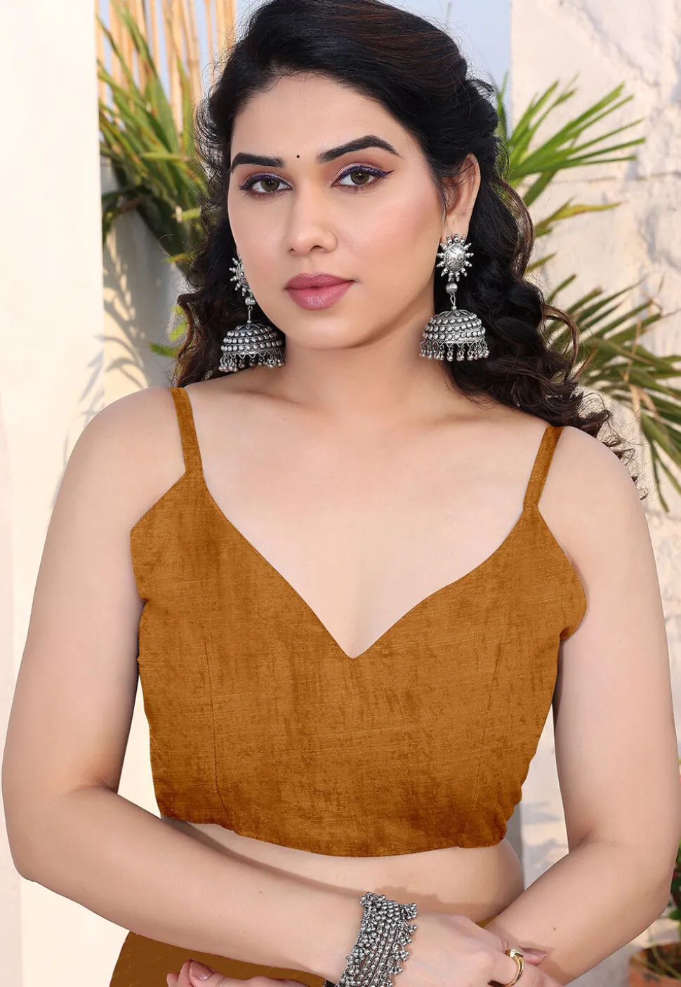 Leheriya Printed Chiffon Saree in Mustard