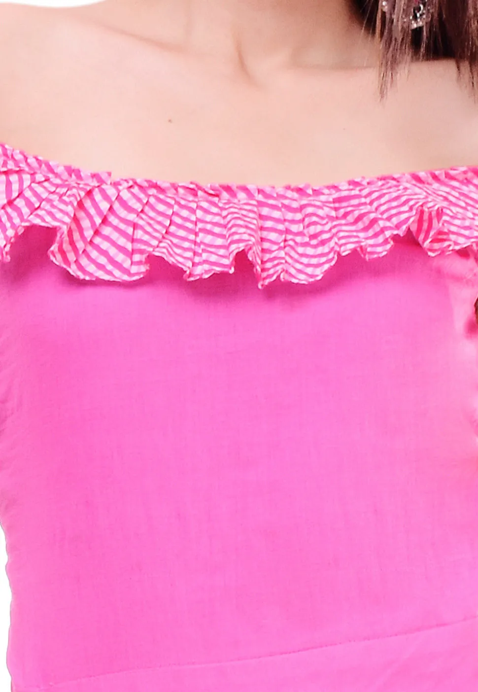 Leheriya Printed Cotton Jumpsuit in Pink