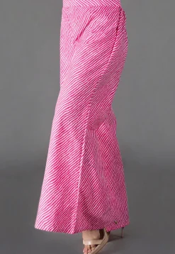 Leheriya Printed Cotton Palazzo in Pink