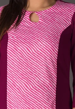 Leheriya Printed Cotton Straight Suit in Pink and Magenta